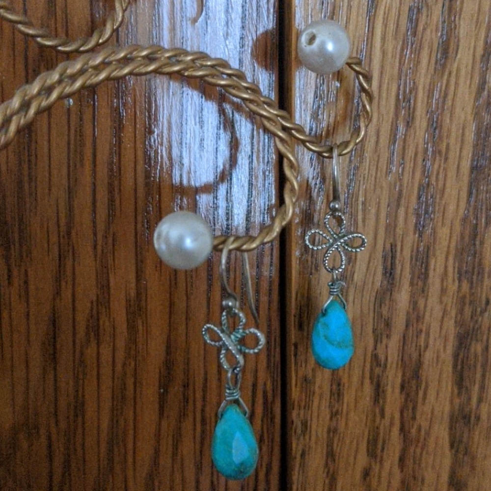 Blue stone Earrings